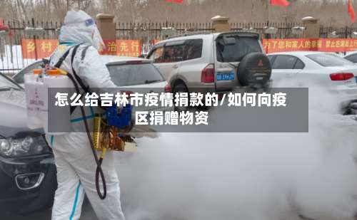 怎么给吉林市疫情捐款的/如何向疫区捐赠物资-第3张图片