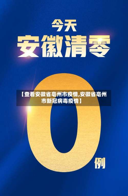 【查看安徽省亳州市疫情,安徽省亳州市新冠病毒疫情】-第3张图片