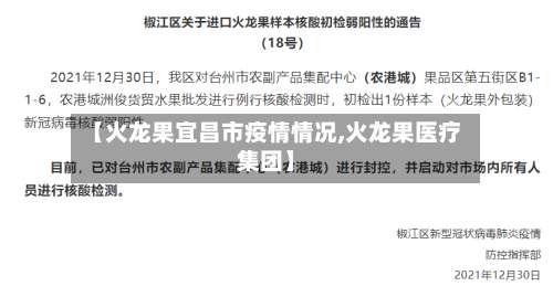 【火龙果宜昌市疫情情况,火龙果医疗集团】-第3张图片