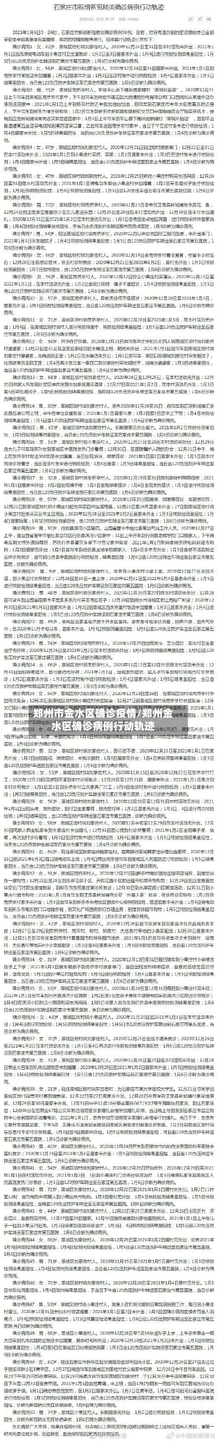 郑州市金水区确诊疫情/郑州金水区确诊病例行动轨迹-第1张图片