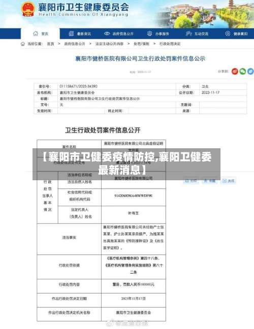 【襄阳市卫健委疫情防控,襄阳卫健委最新消息】-第1张图片
