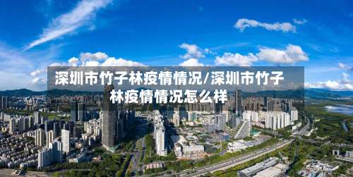深圳市竹子林疫情情况/深圳市竹子林疫情情况怎么样-第1张图片