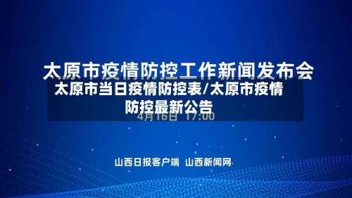太原市当日疫情防控表/太原市疫情防控最新公告-第1张图片