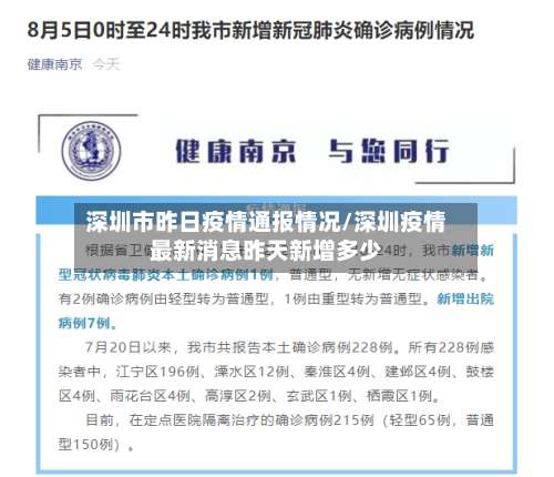 深圳市昨日疫情通报情况/深圳疫情最新消息昨天新增多少-第2张图片