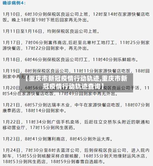 【重庆市新冠疫情行动轨迹,重庆市新冠疫情行动轨迹查询】-第2张图片