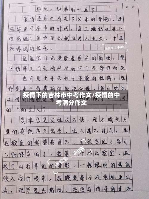 疫情下的吉林市中考作文/疫情的中考满分作文-第2张图片