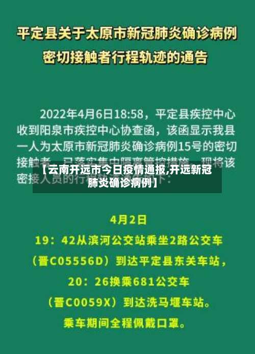 【云南开远市今日疫情通报,开远新冠肺炎确诊病例】-第1张图片